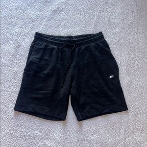 Nike Black Athletic Shorts with Elastic Waistband